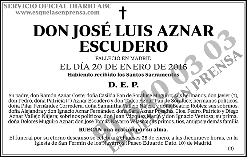 José Luis Aznar Escudero